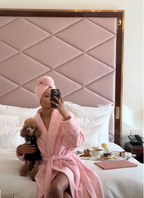 Pink robe algodon