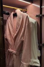 Pink robe algodon